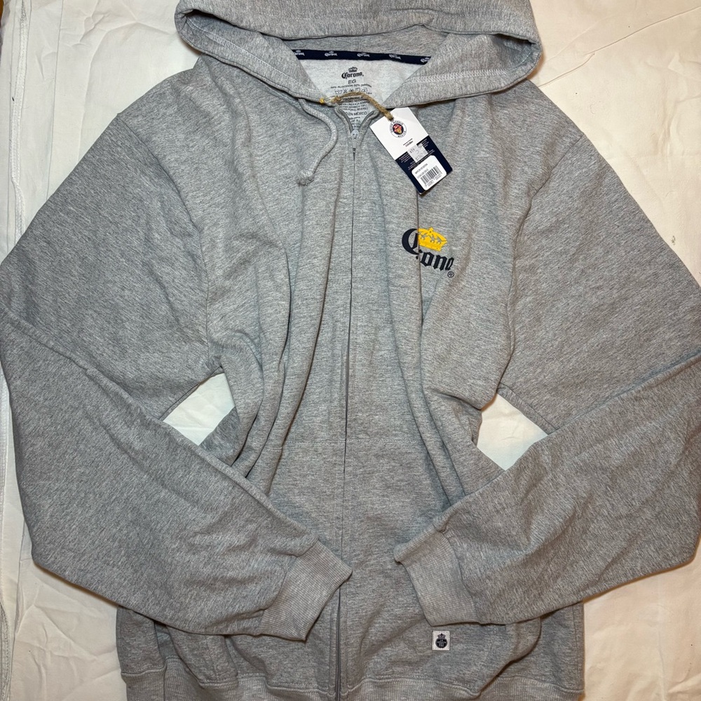 Corona Gray Hoodie with Logo